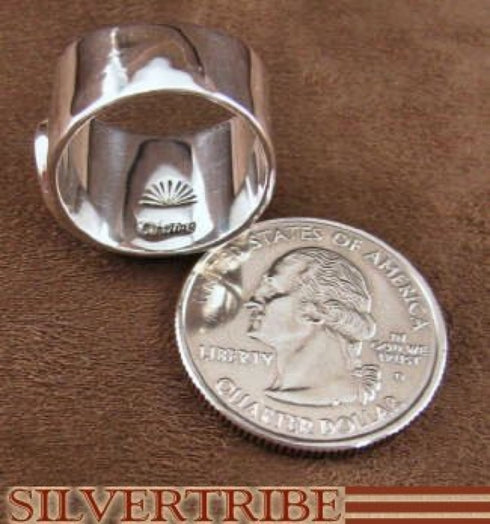 Multicolor Inlay And Sterling Silver Ring Size 6-1/4 NS38892